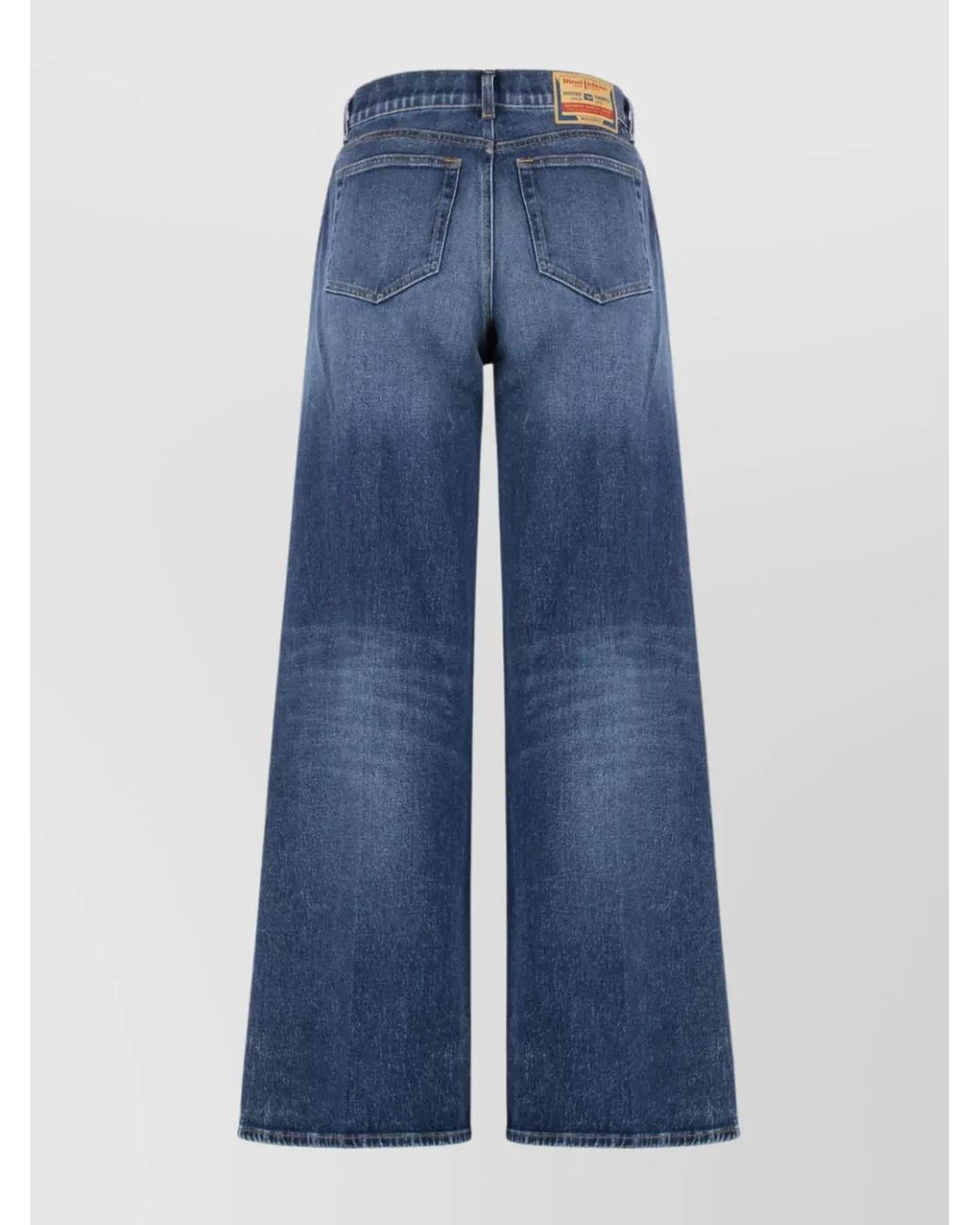 DIESEL Blue Denim High-Rise Flared Jeans
