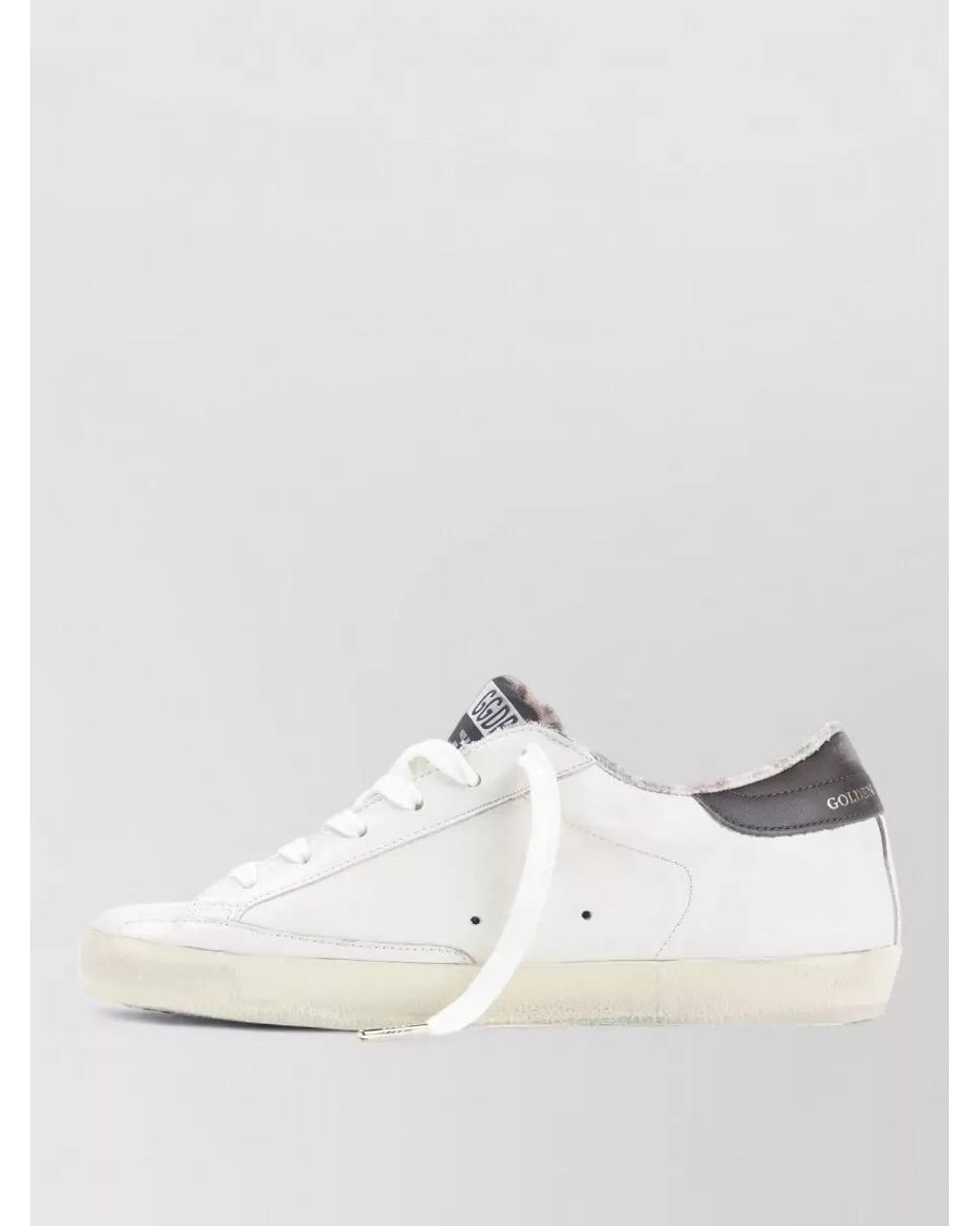 Golden Goose Deluxe Brand White Leather Super-Star Low-Top Sneakers