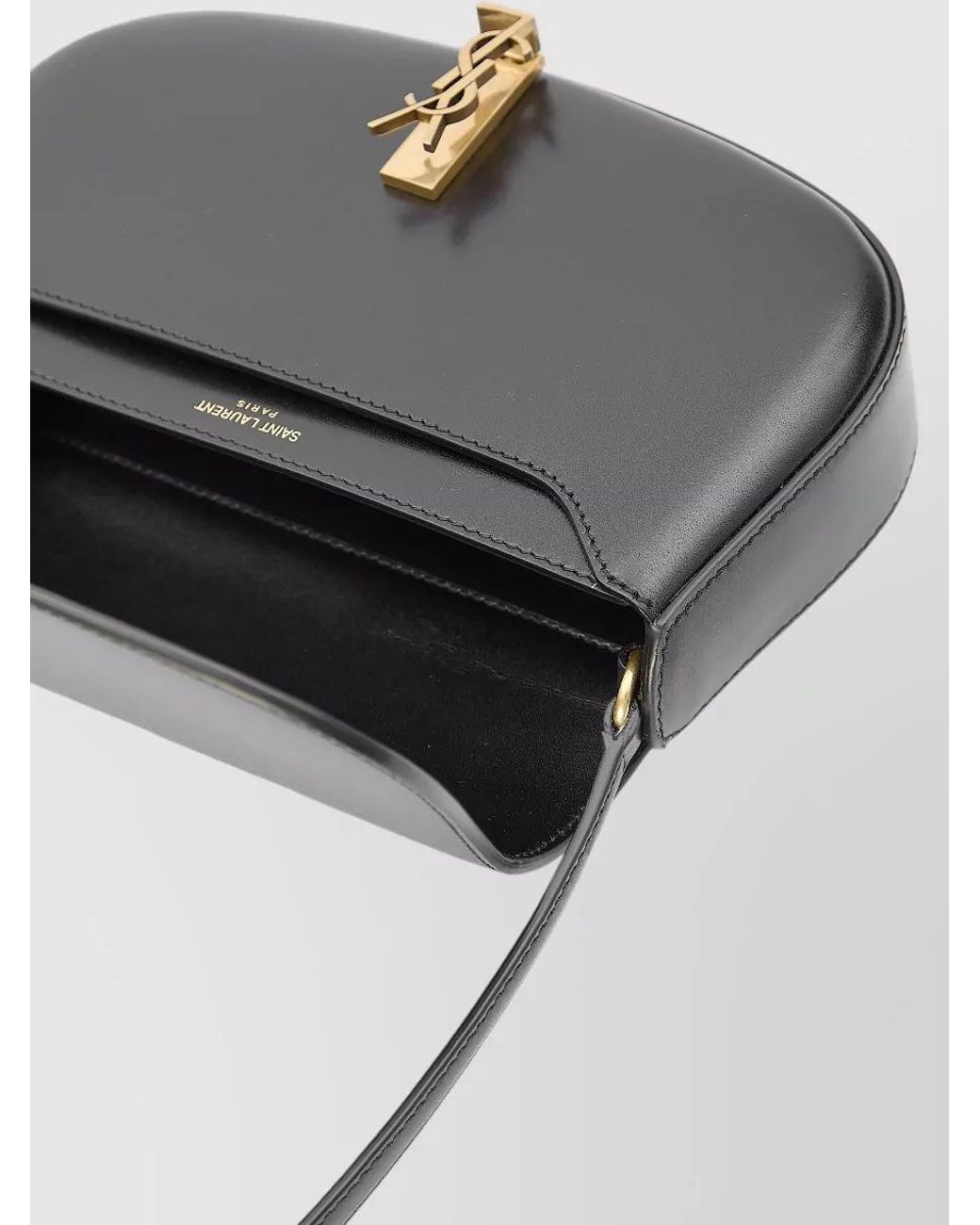 Saint Laurent Gray Voltaire Mini Leather Shoulder Bag