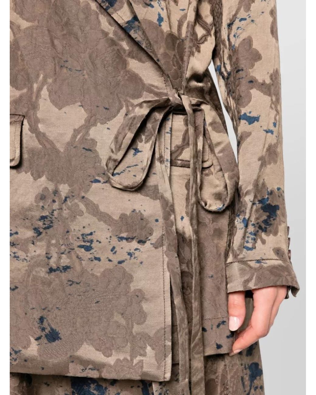 Uma Wang Natural Linen Blend Suit Jacket
