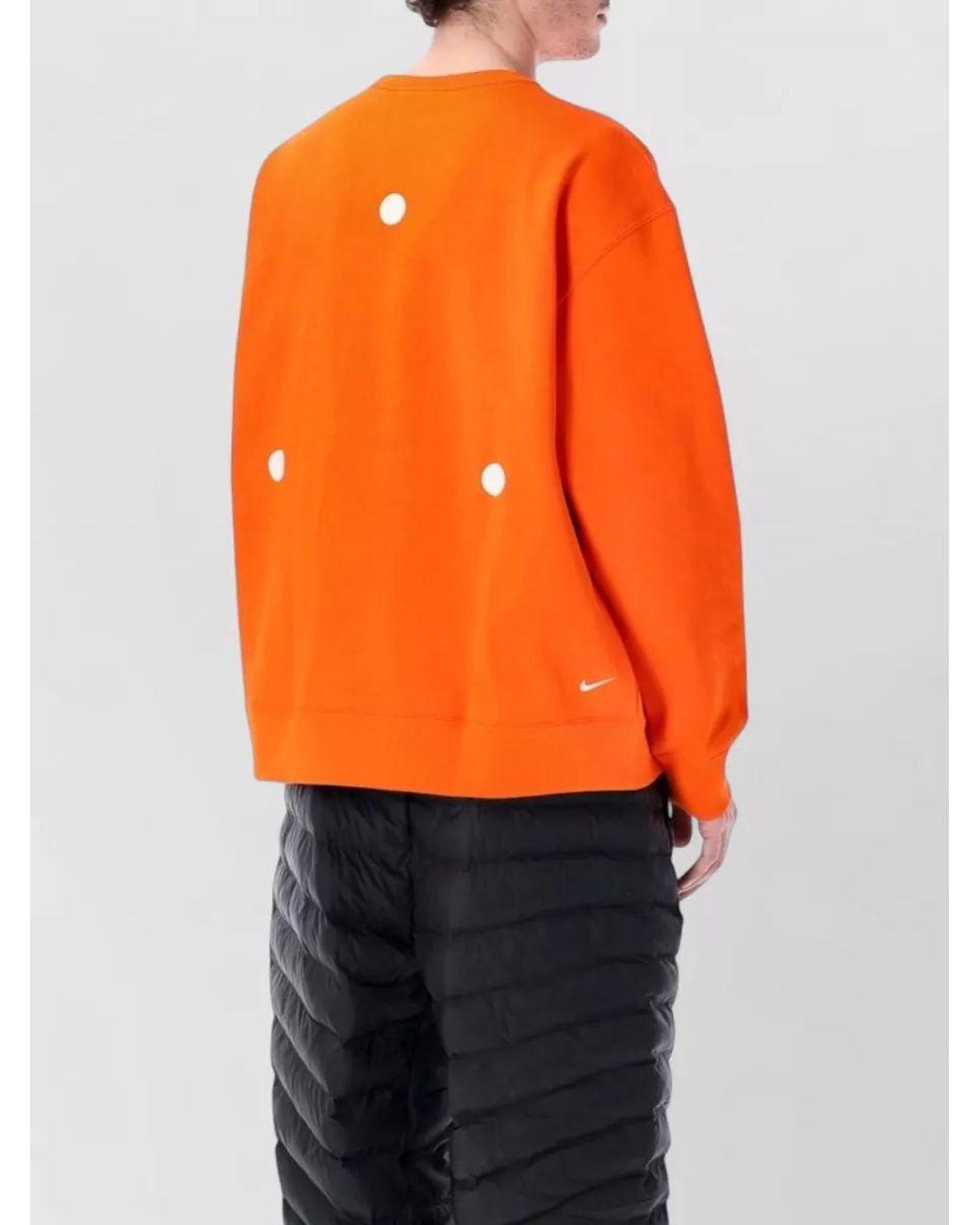 Nike Orange Acg Tuff Fleece Crewneck Sweatshirt for men