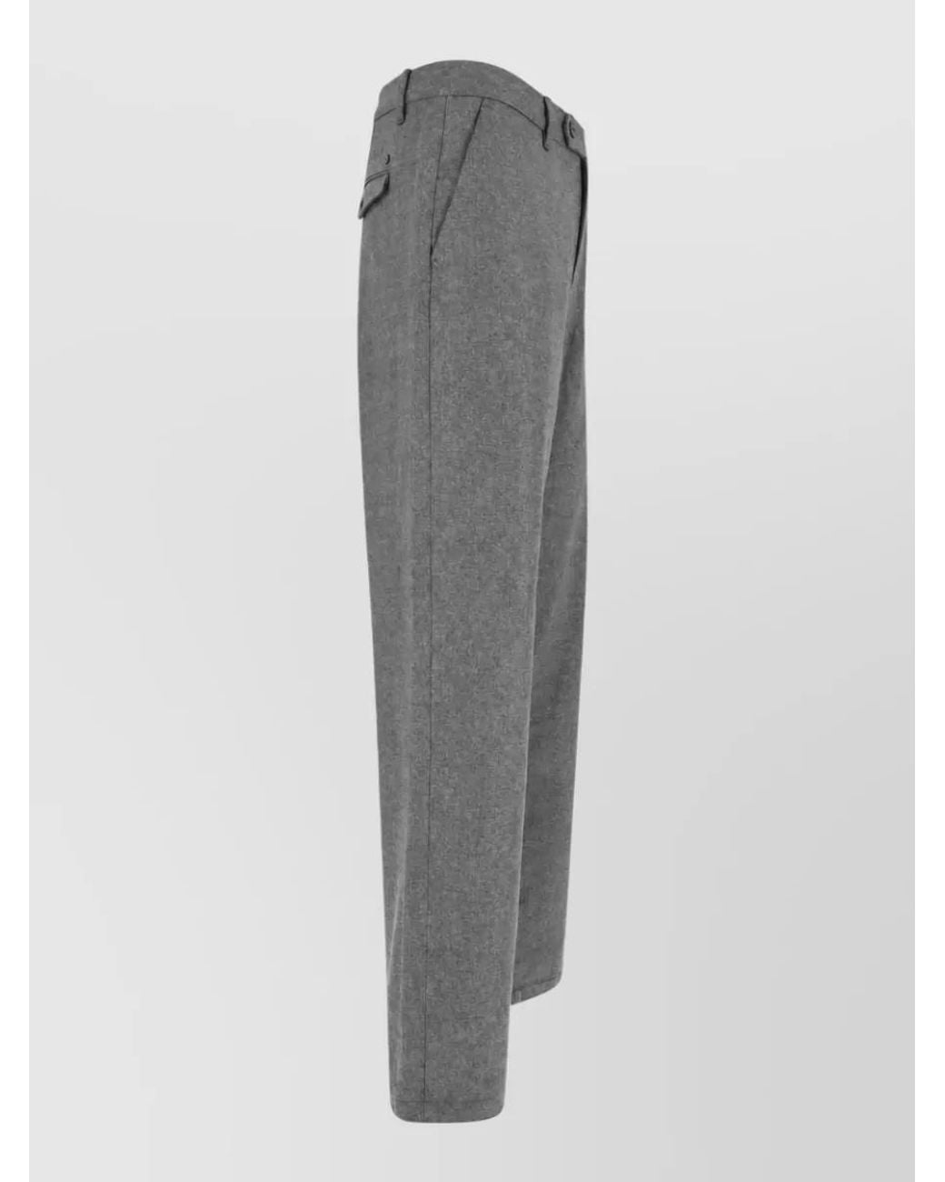 Closed Gray Straight-Leg Tailored Trousers for men