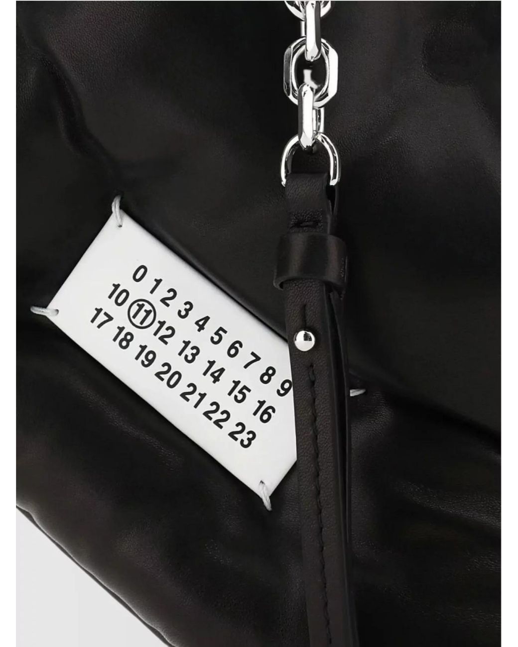 Maison Margiela Black Glam Slam Medium Leather Quilted Shoulder Bag