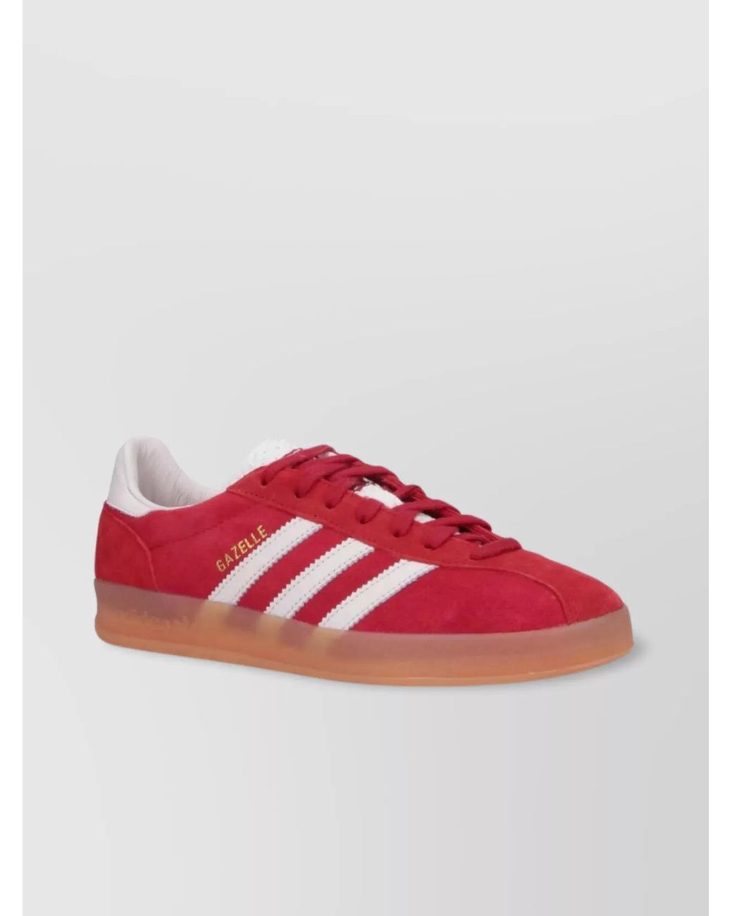 Adidas Red Leather Low Top Sneakers for men