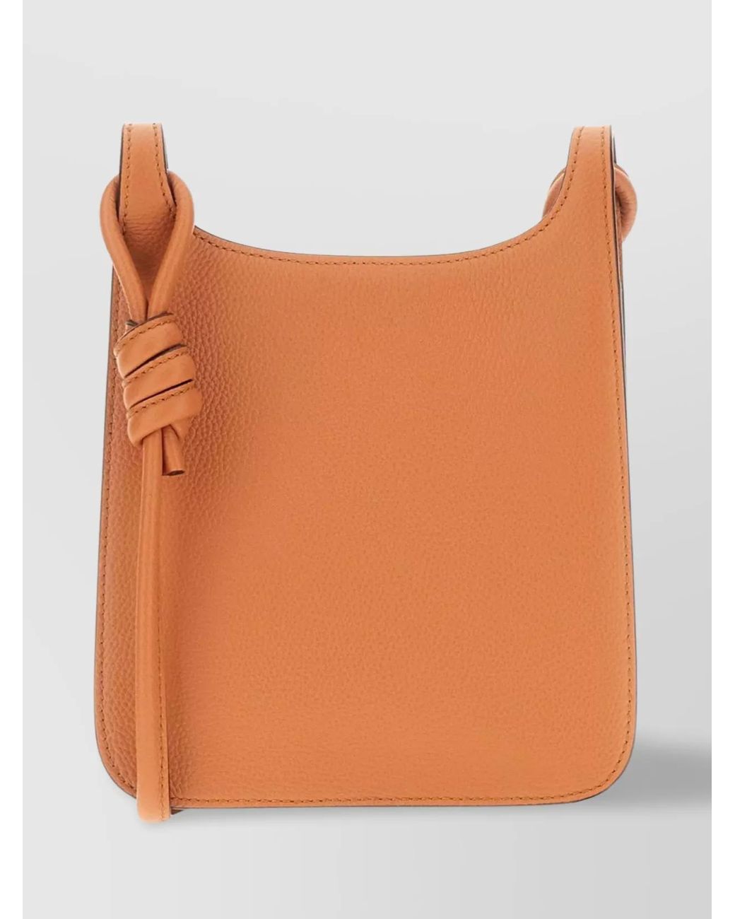 MCM Orange Leather Mini Crossbody Bag