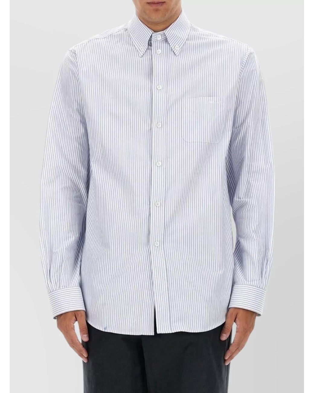 Bally White Cotton Regular-Fit Shirt for men