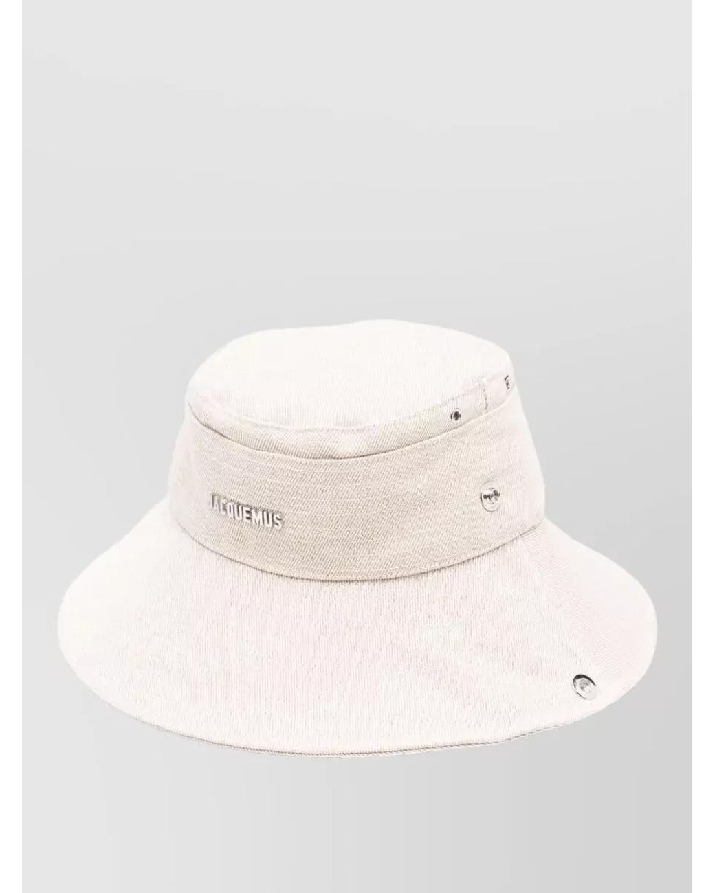Jacquemus Natural Linen Cotton Bucket Hat