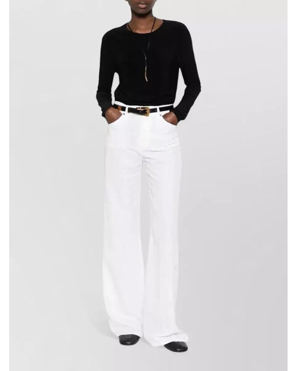 Norma Kamali Black Cropped Long-Sleeve T-Shirt