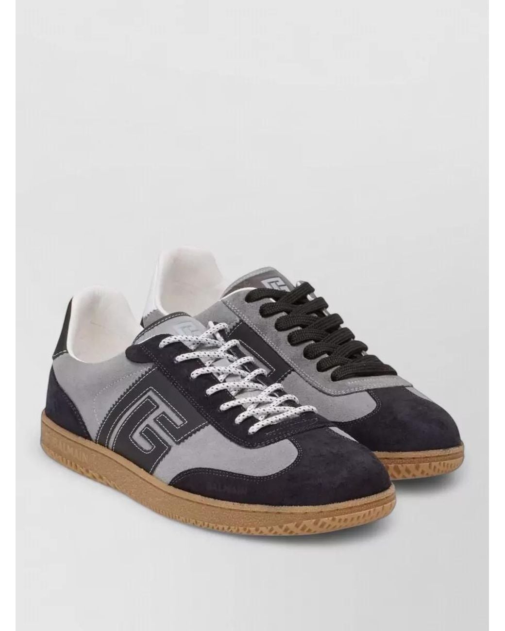 Balmain Multicolor Leather Low-Top Sneakers for men