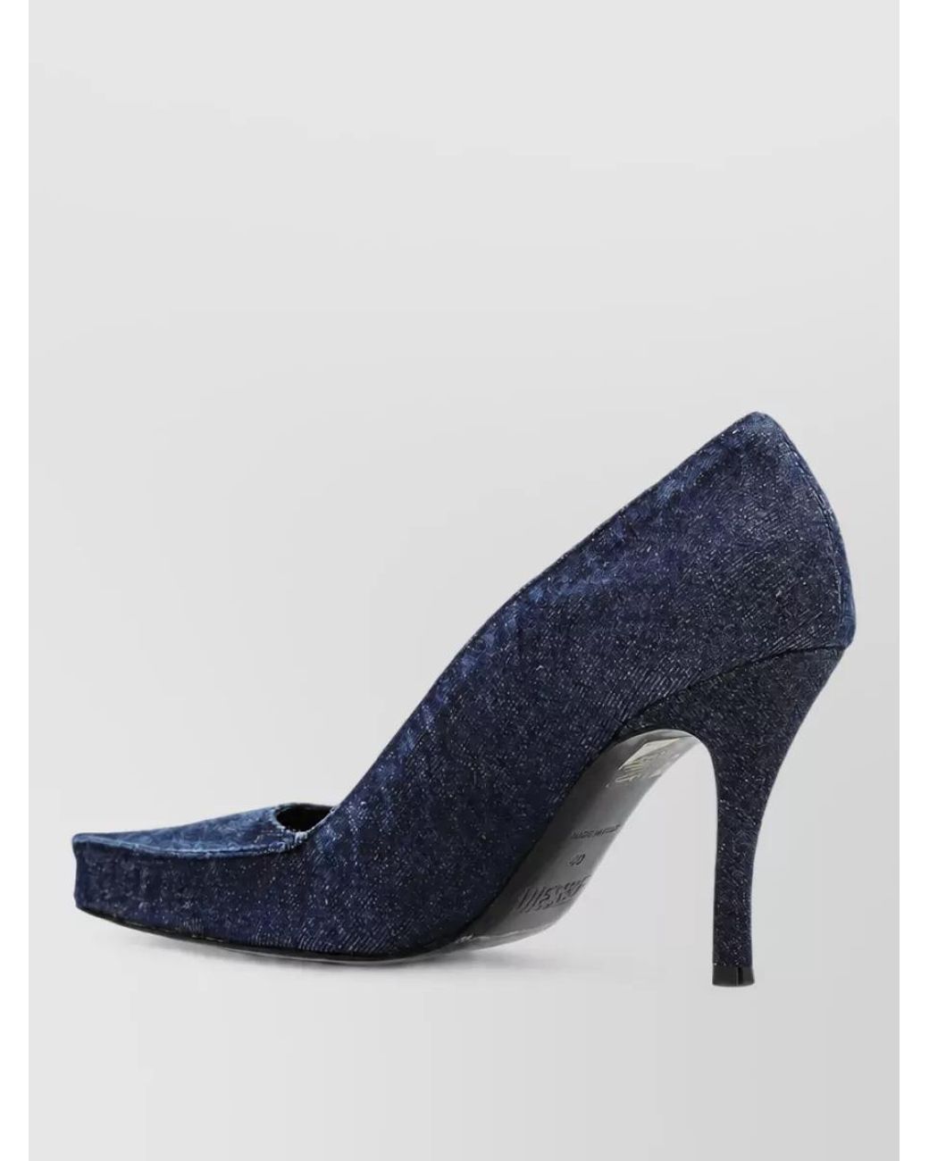 DIESEL Blue Leather Pumps