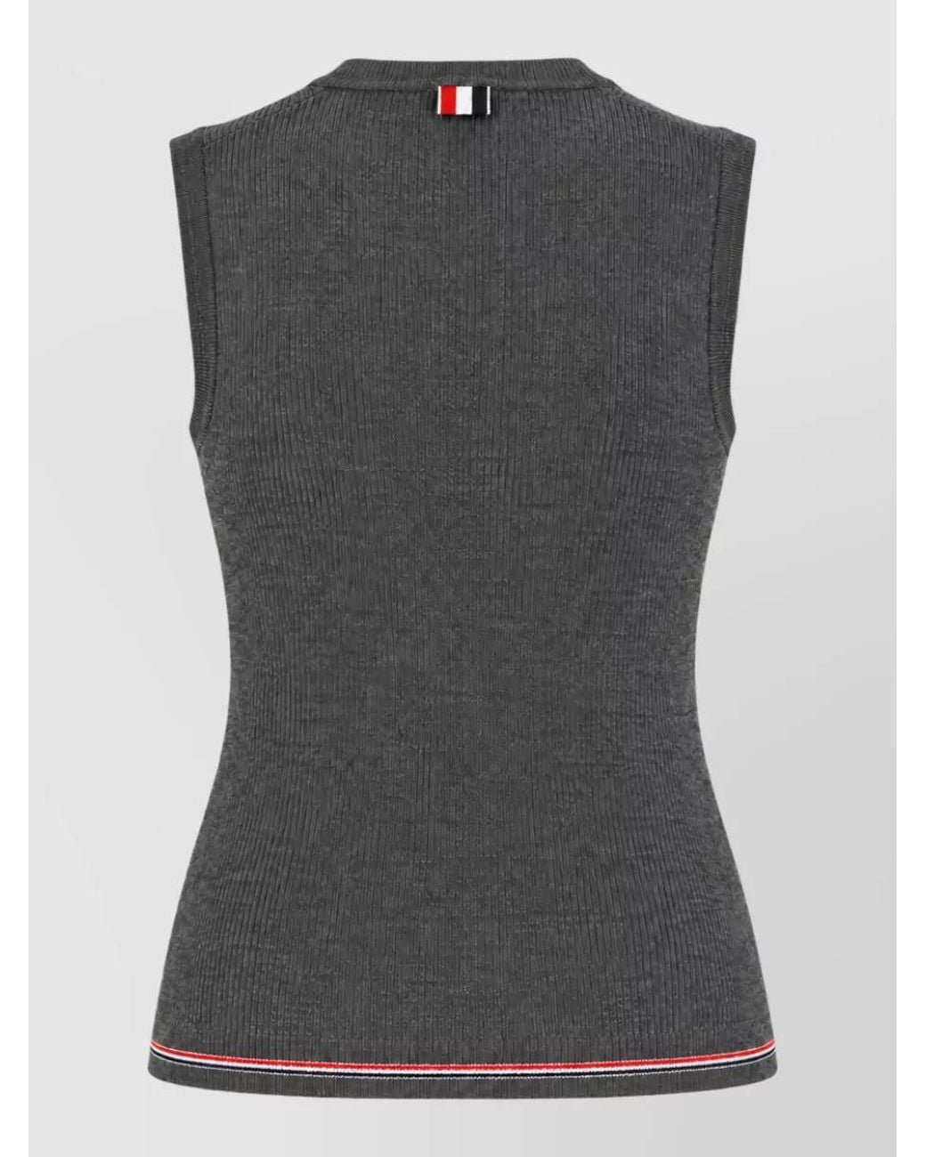 Thom Browne Gray Wool T-Shirt