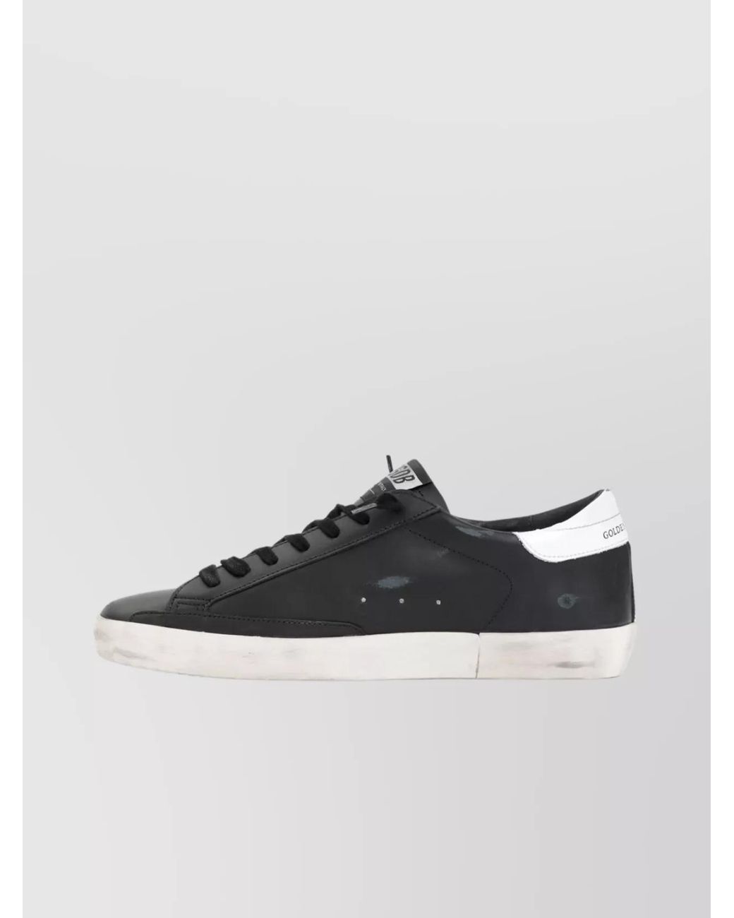 Golden Goose Deluxe Brand Black Leather Low-Top Sneakers for men