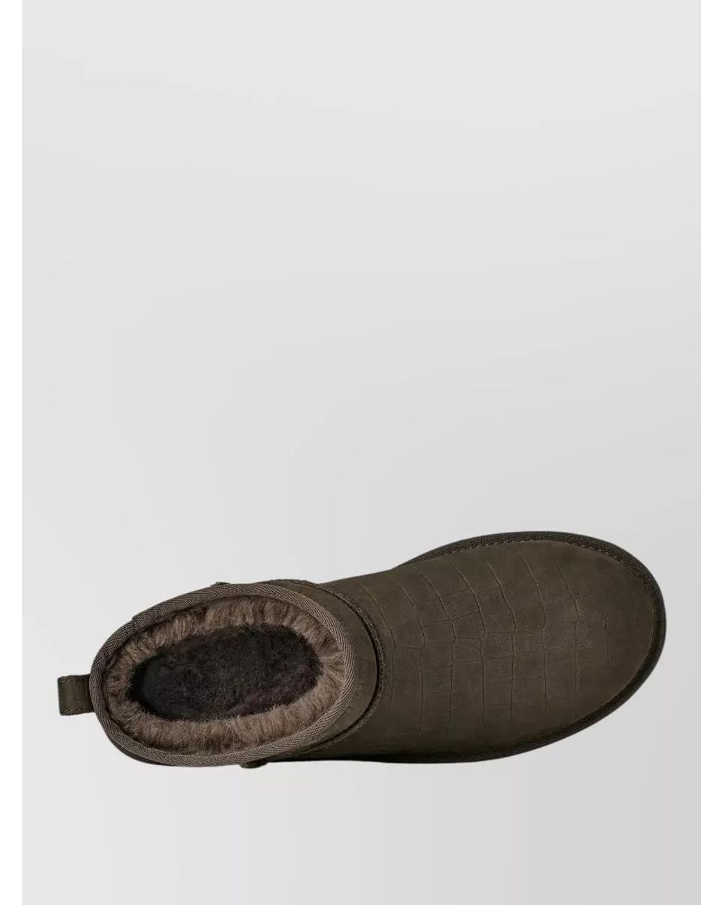 Ugg Brown Leather Classic Ultra Mini Ankle Boots for men