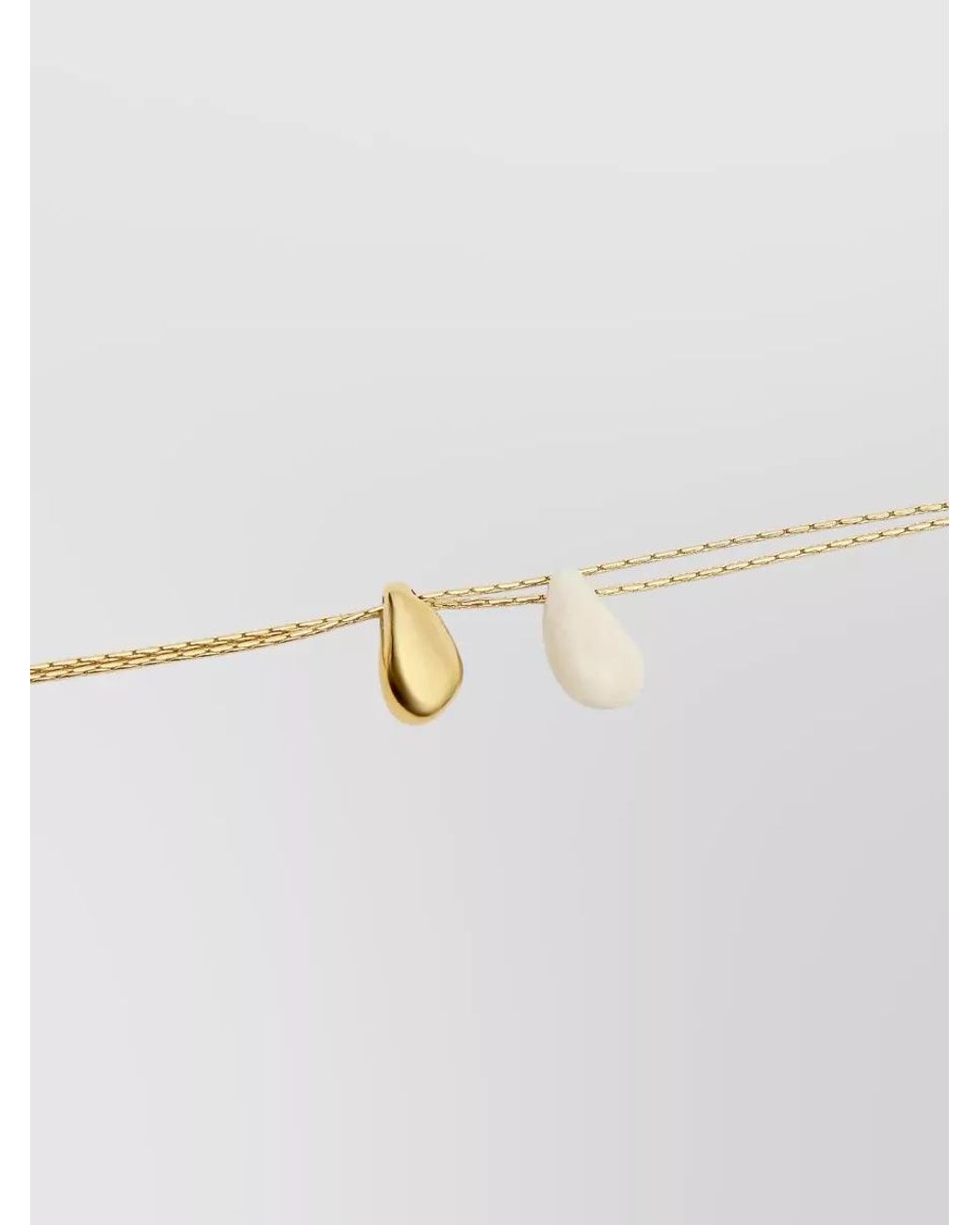 Isabel Marant White Double Pendant Necklace