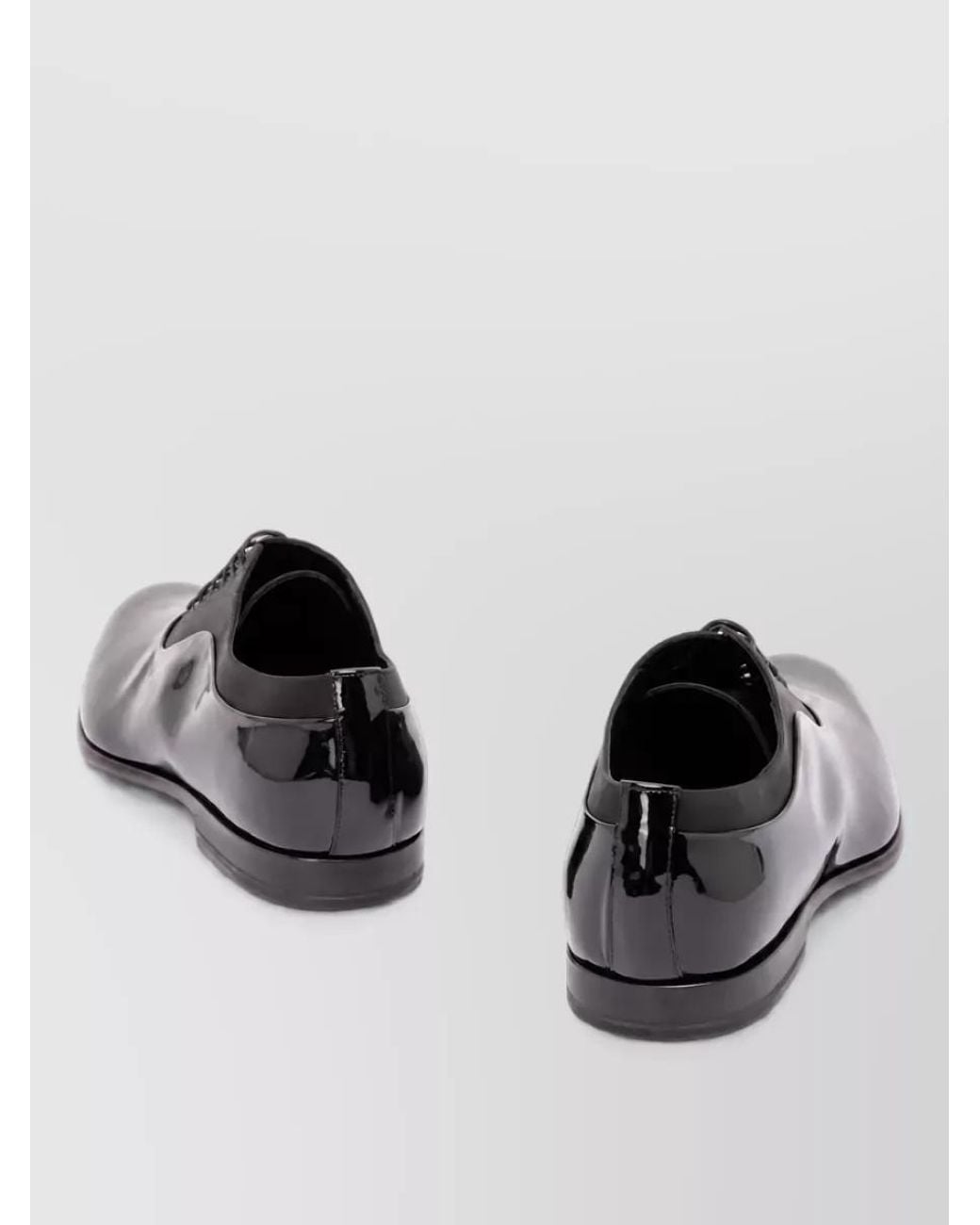 Dolce & Gabbana Black Patent Leather Lace-Up for men