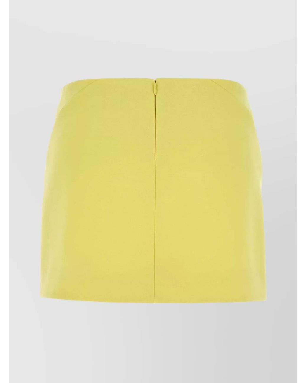 Givenchy Yellow Wool Mini Skirt