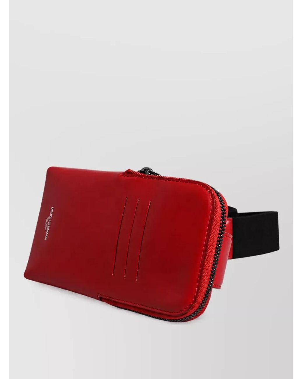 Dolce & Gabbana Red Daily Calfskin Belt Bag