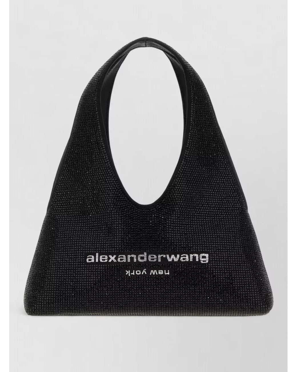 Alexander Wang Black Mini Rhinestone Clutch Bag
