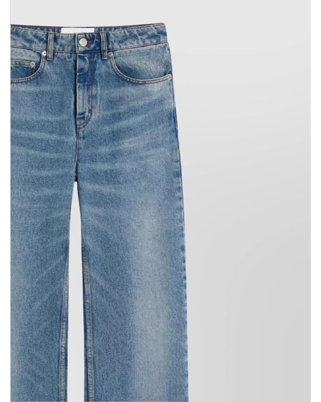 AMI Blue Denim Flared Jeans