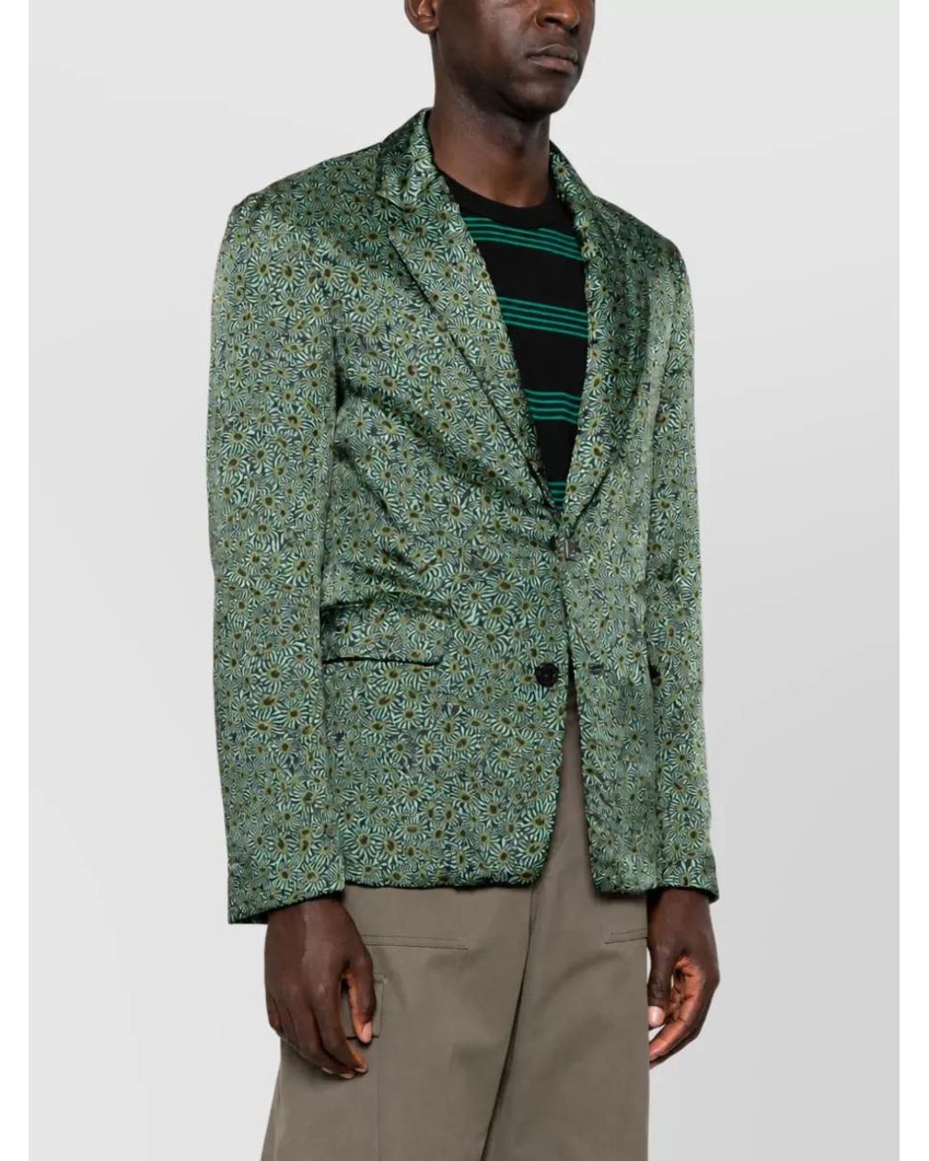 Dries Van Noten Green Suit Jacket for men
