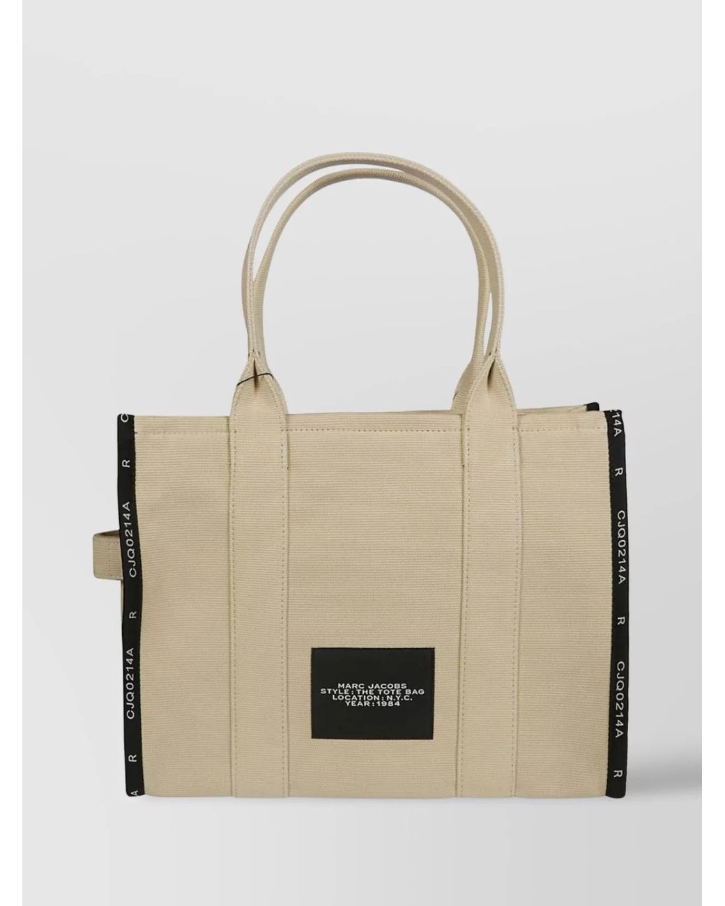 Marc Jacobs Natural The Tote Bag Large Canvas Tote Bag