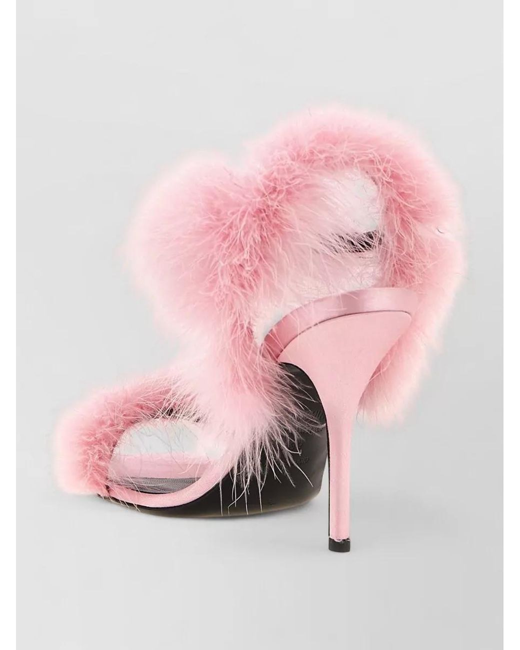 Moschino Pink Satin Sandals