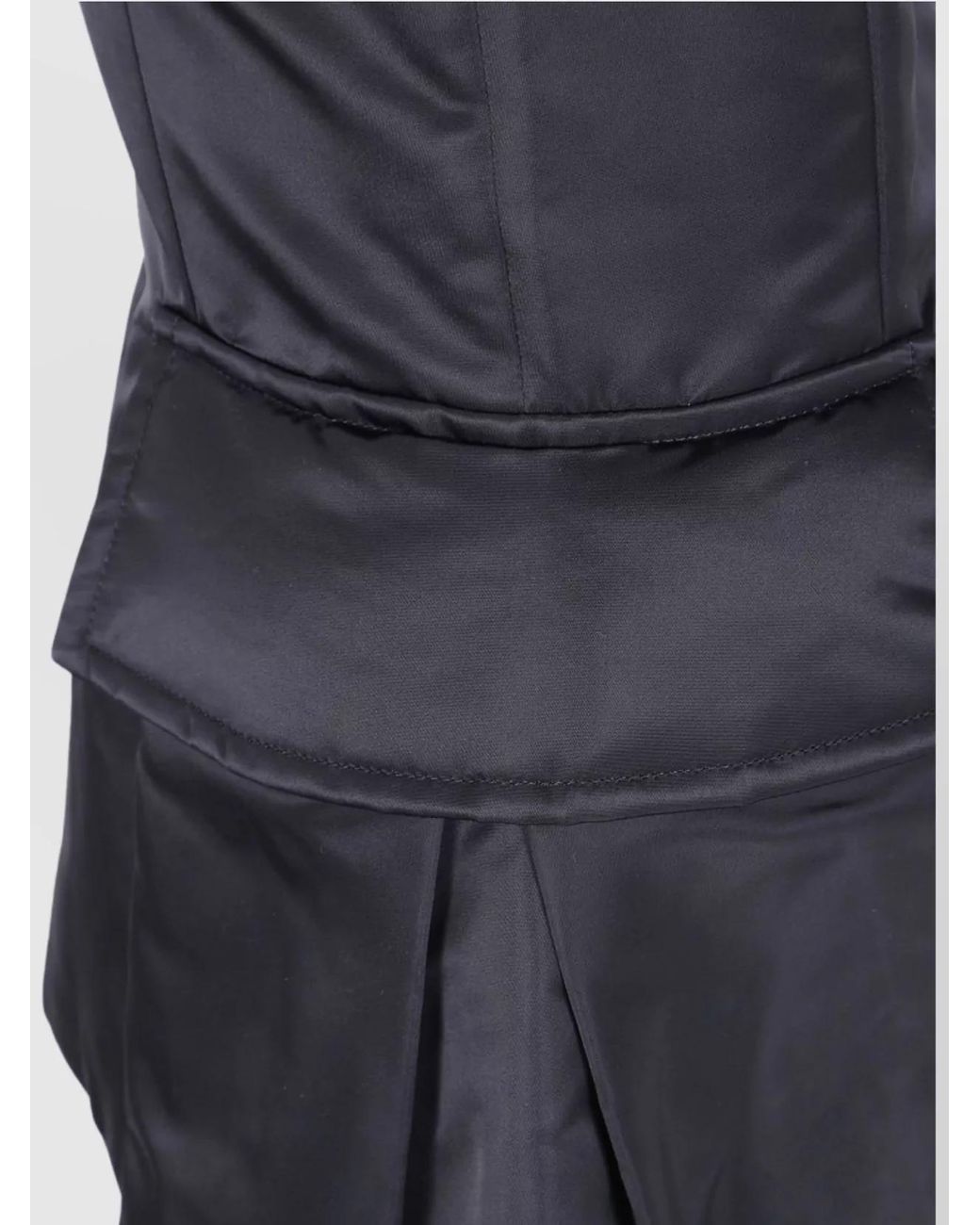 Sacai Blue Nylon Pleated Skirt