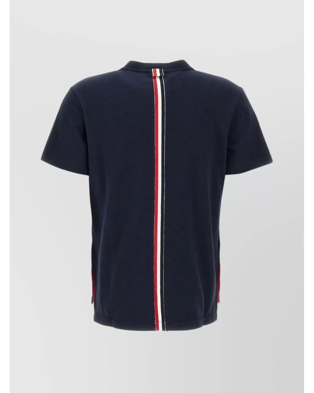 Thom Browne Blue Cotton Piqué Relaxed-Fit Short-Sleeve T-Shirt
