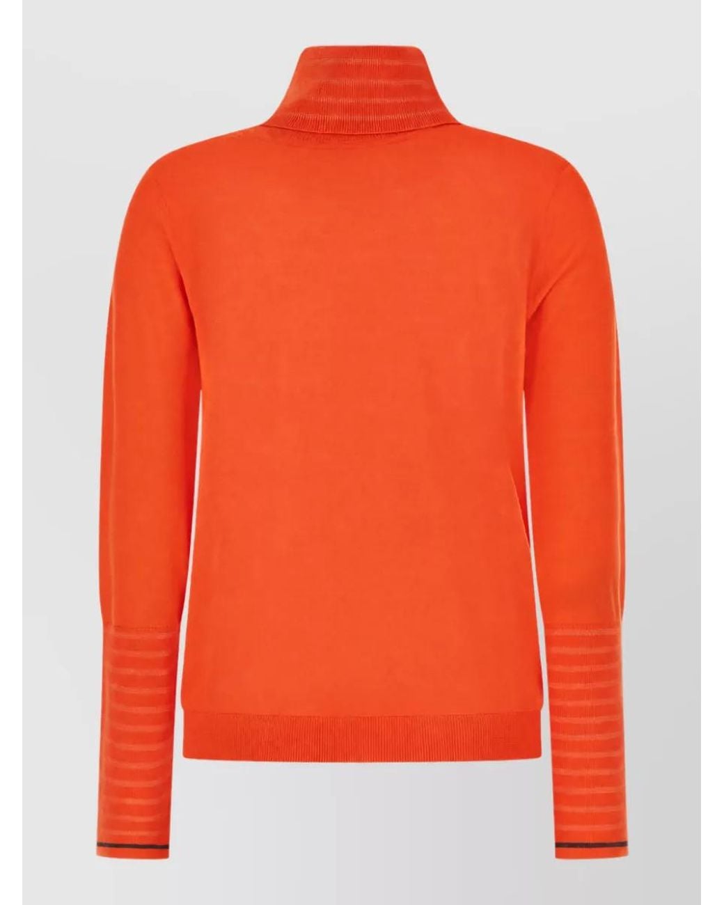 Paul Smith Orange Merino Wool Turtleneck Sweater