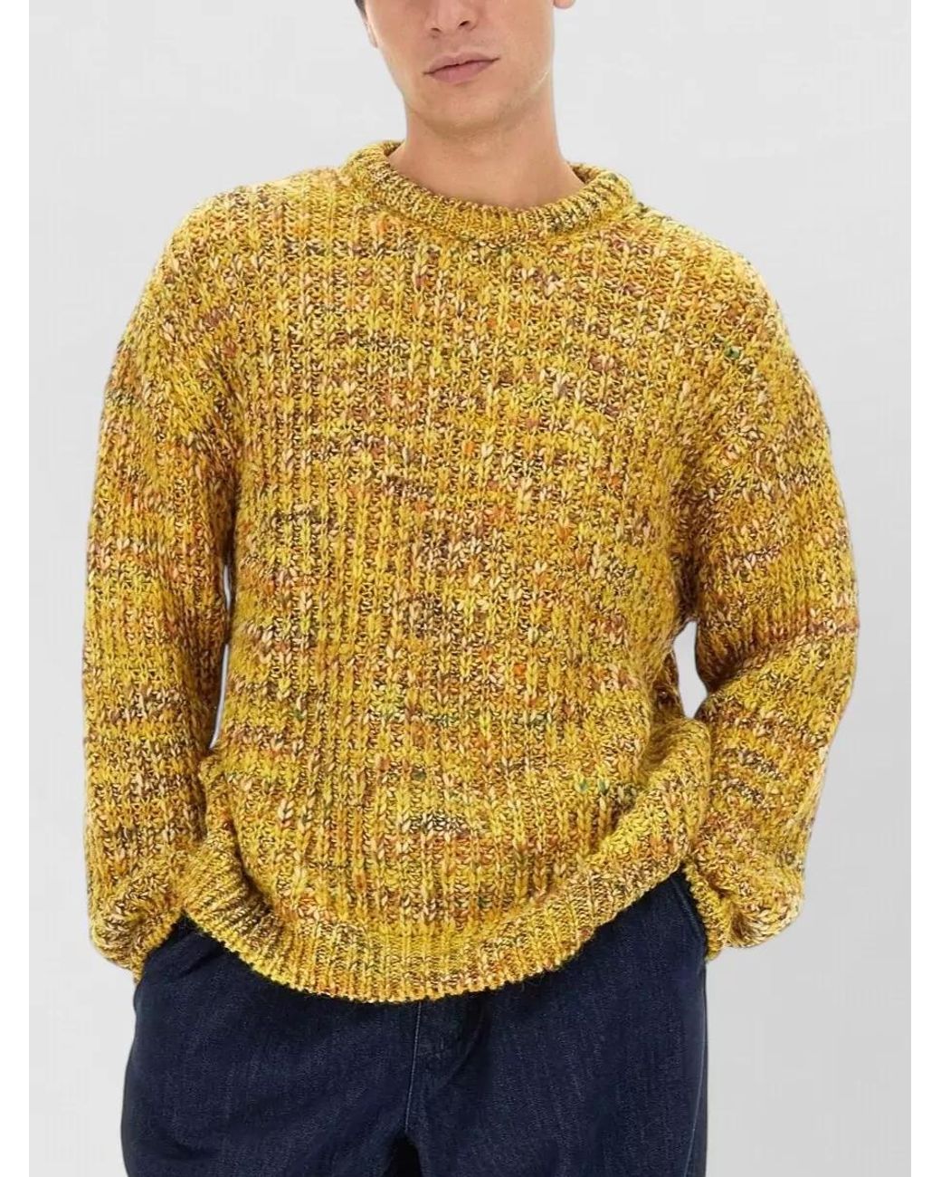 YMC Yellow Regular-Fit Jumper for men