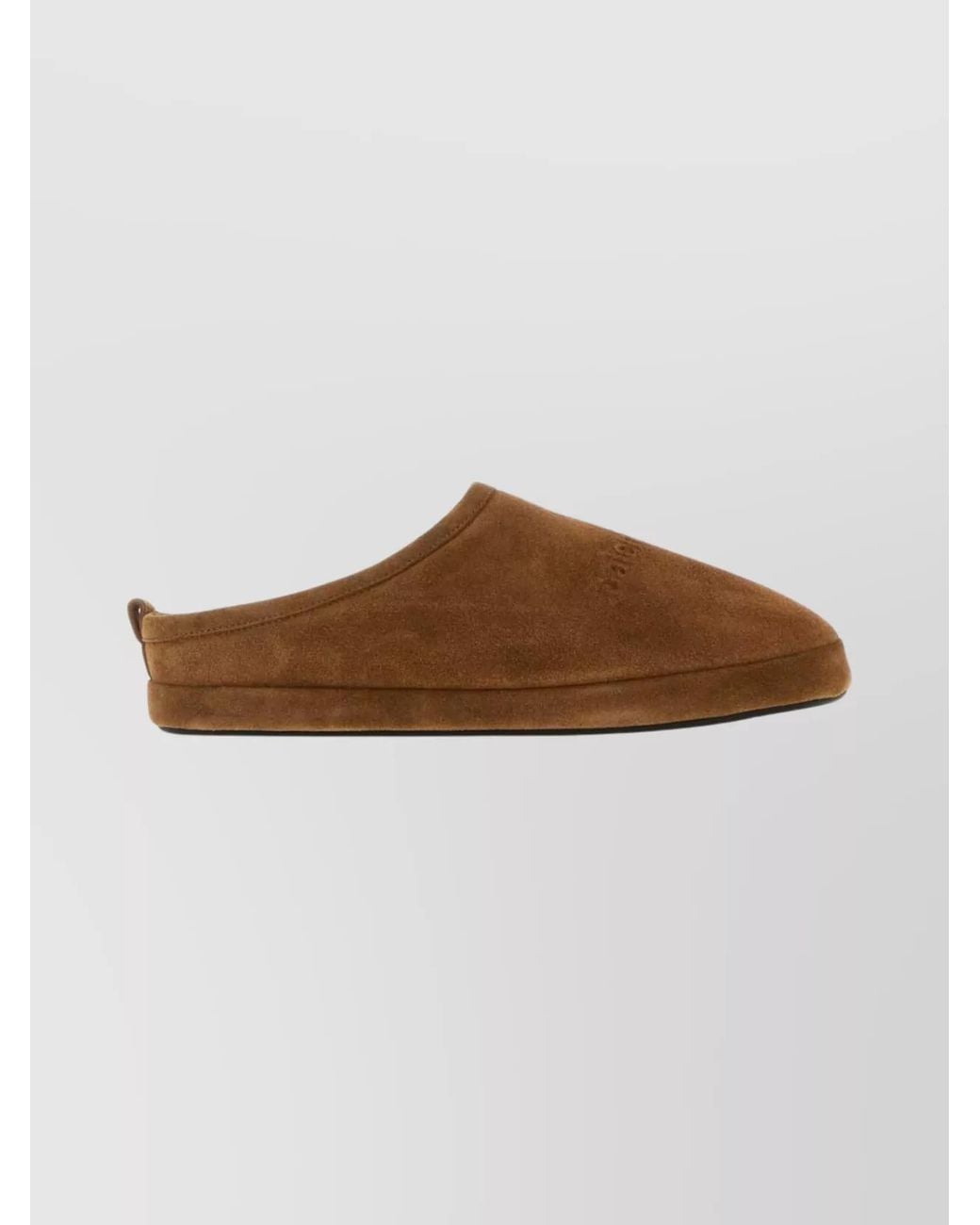Balenciaga Brown Leather Slides
