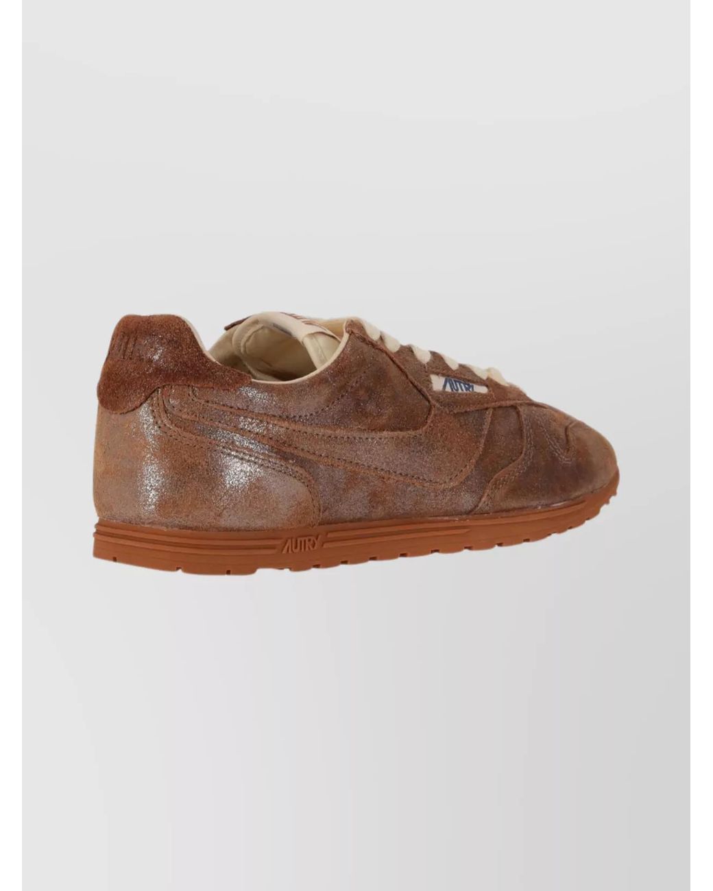 Autry Brown Lace Up Sneakers