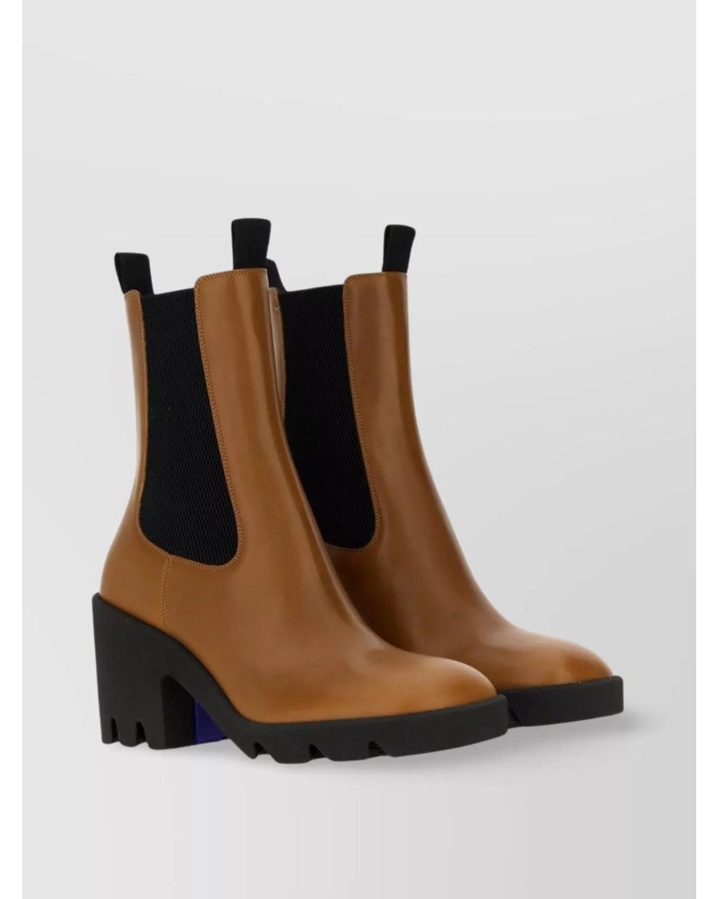Burberry White Leather Boots