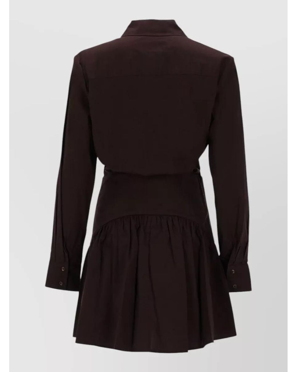 Staud Black Cotton Mini Dress