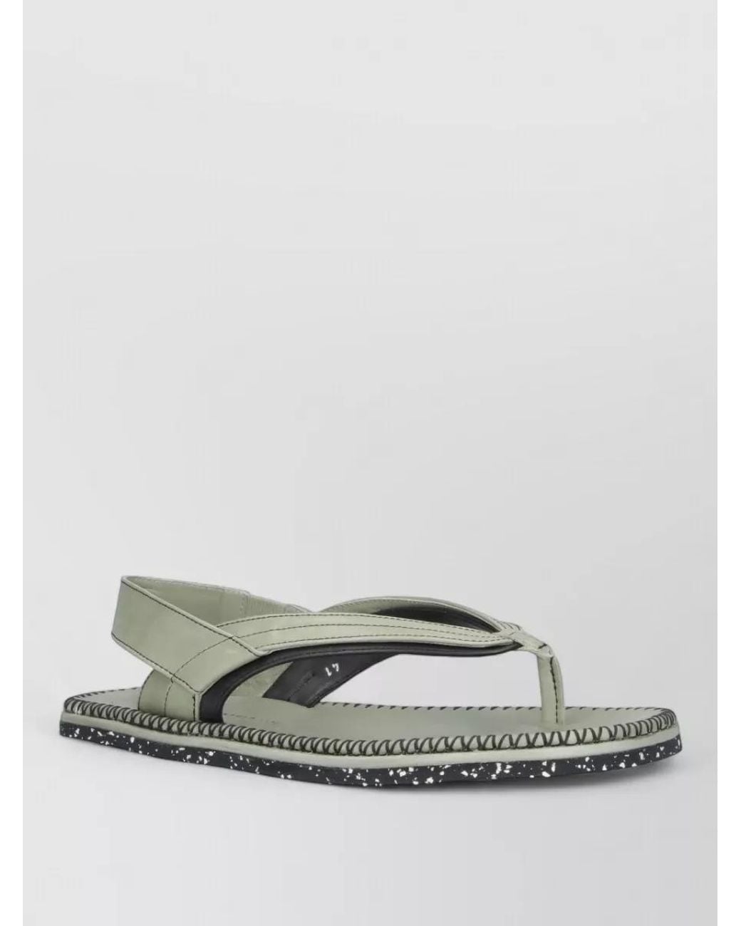 Kiko Kostadinov Gray Leather Slides for men