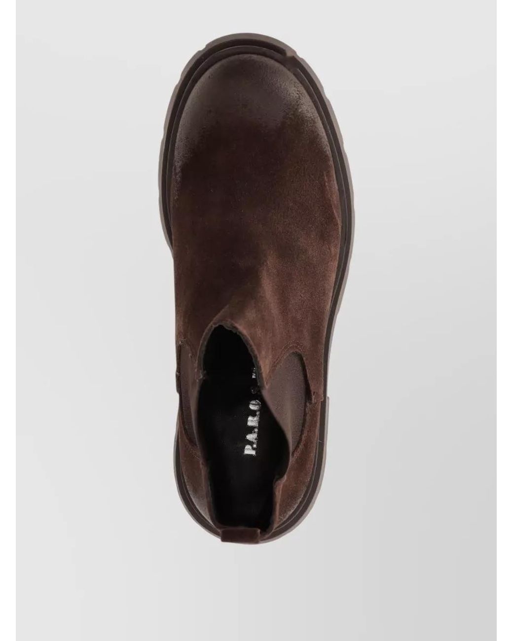 P.A.R.O.S.H. Brown Calf Leather Chelsea Boots