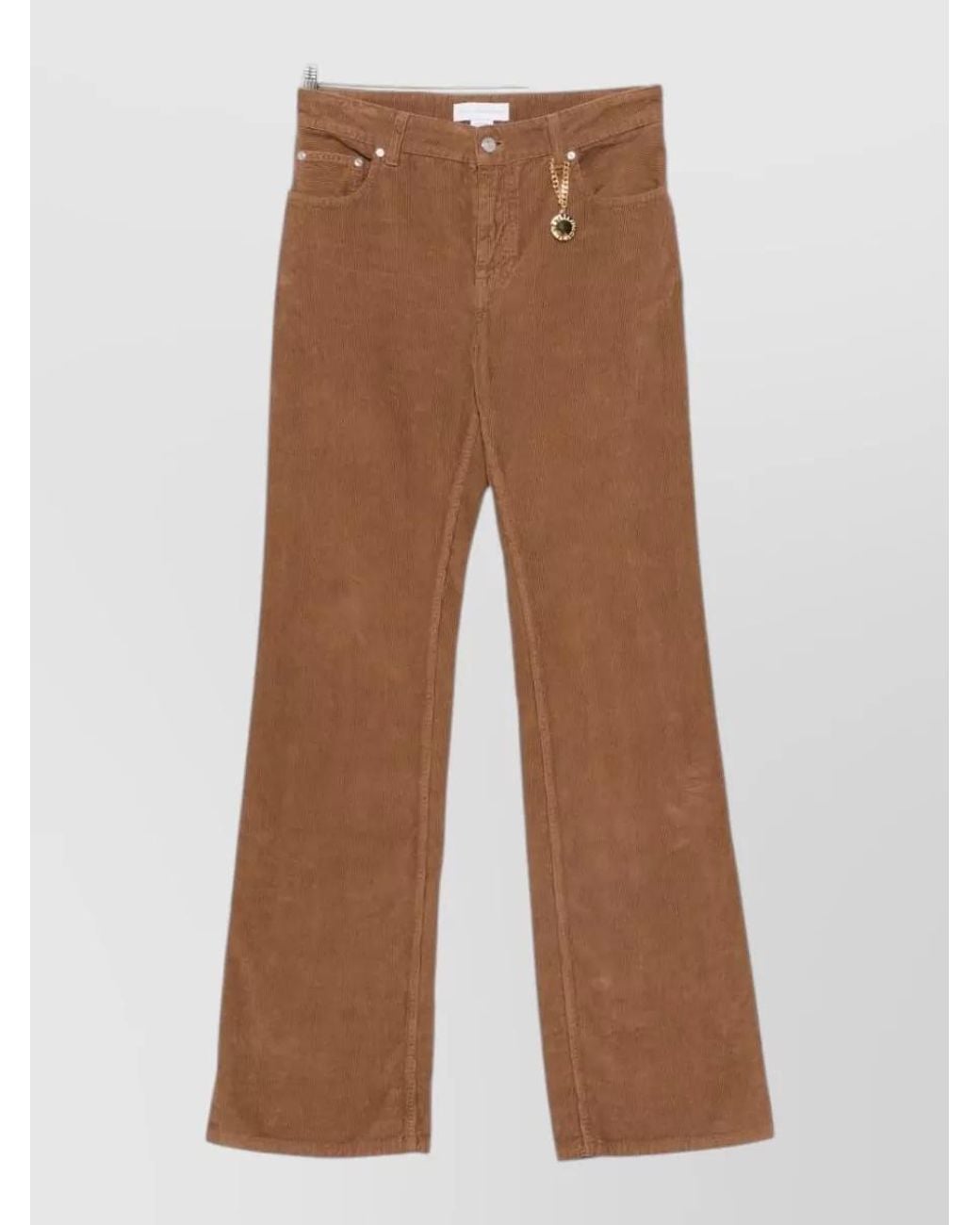 Stella McCartney Brown Corduroy Flared Jeans