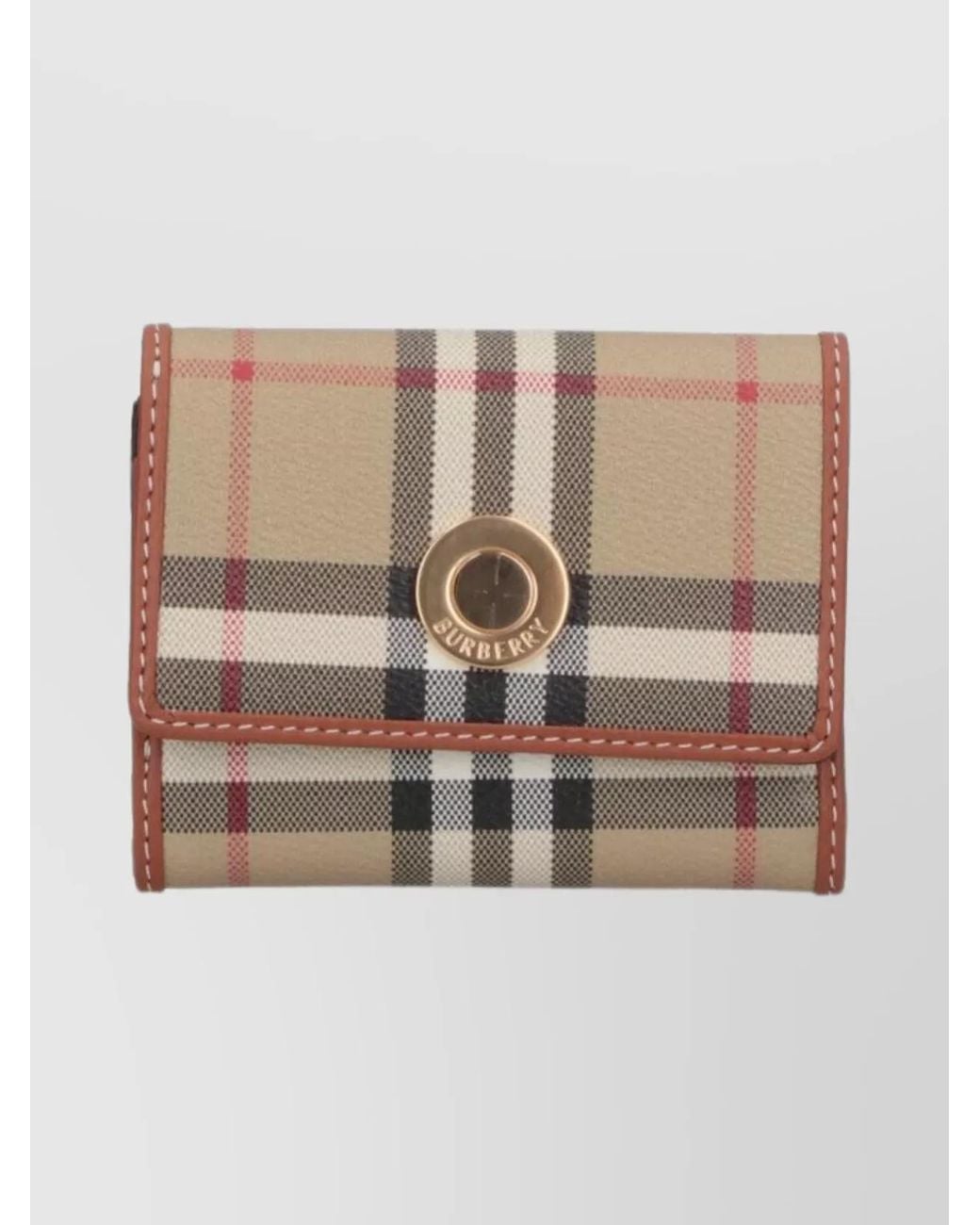 Burberry Natural Check Folding Wallet