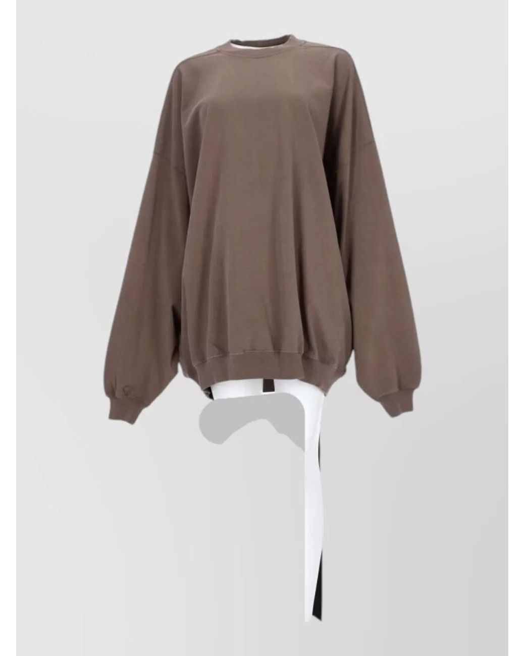 Rick Owens Brown Cotton Loungewear Top
