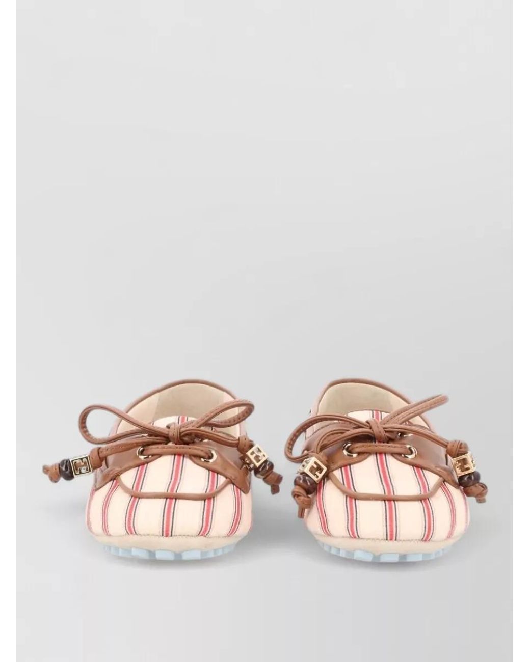 Fendi Multicolor Canvas Ballerina Shoes