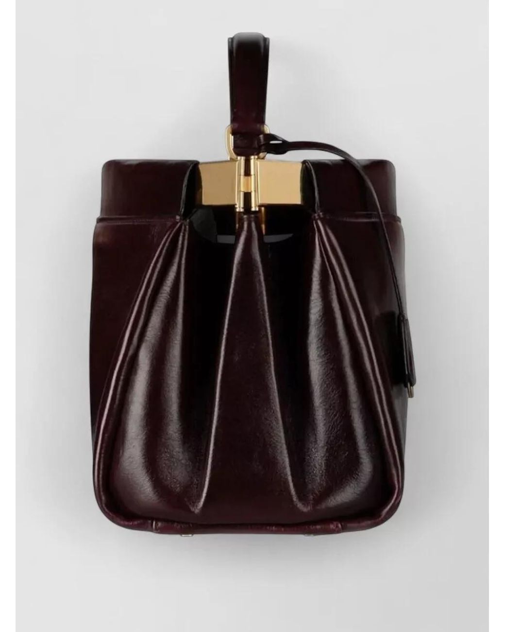 Victoria Beckham Black Na Calf Leather Clutch Bag
