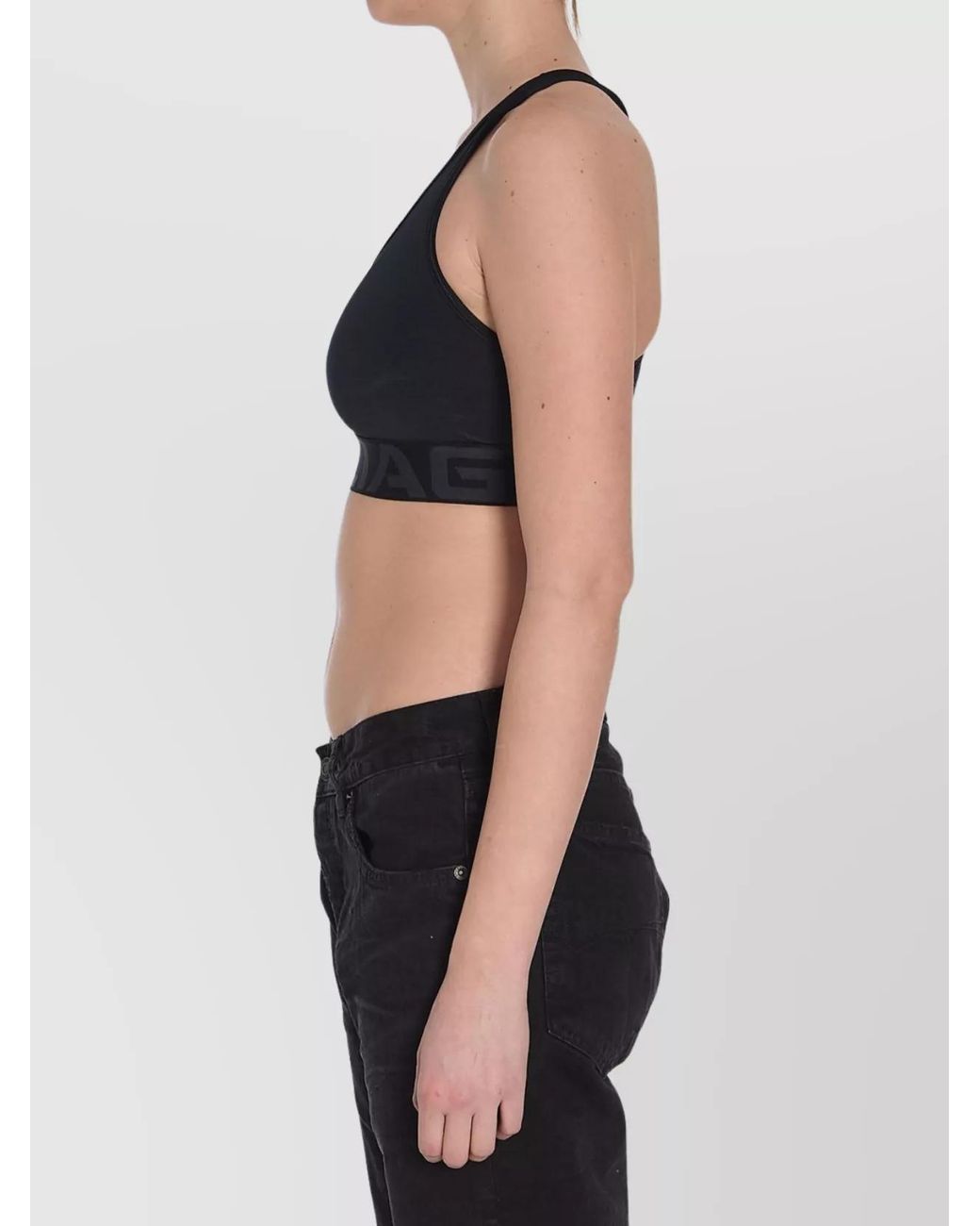 Balenciaga Gray Technical Jersey Tight-Fit Sleeveless Racerback Top