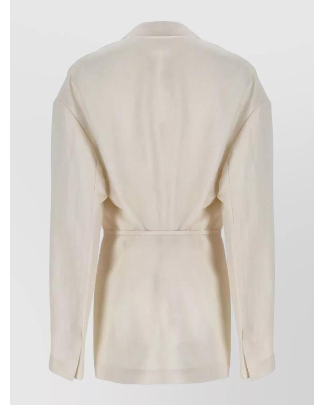 Brunello Cucinelli Natural Belted Jacket