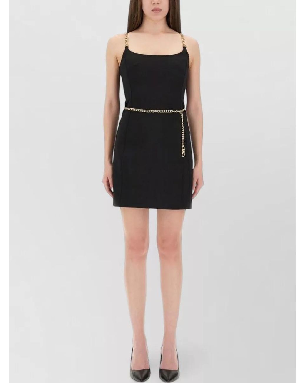 Michael Kors Black Slim-Fit Mini Dress