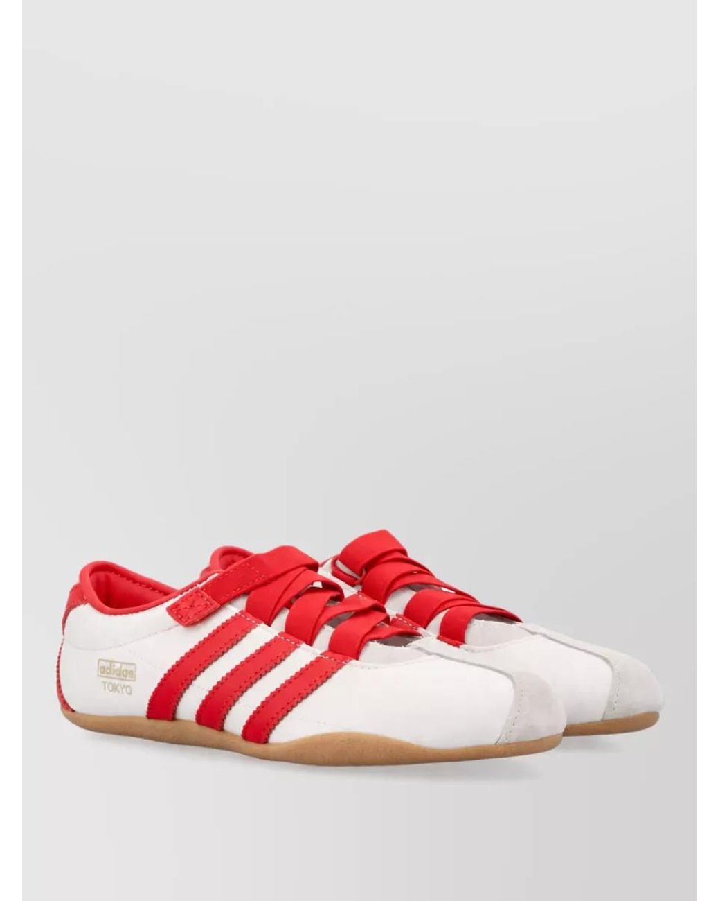 Adidas Originals Red Textile Mary Jane Sneakers
