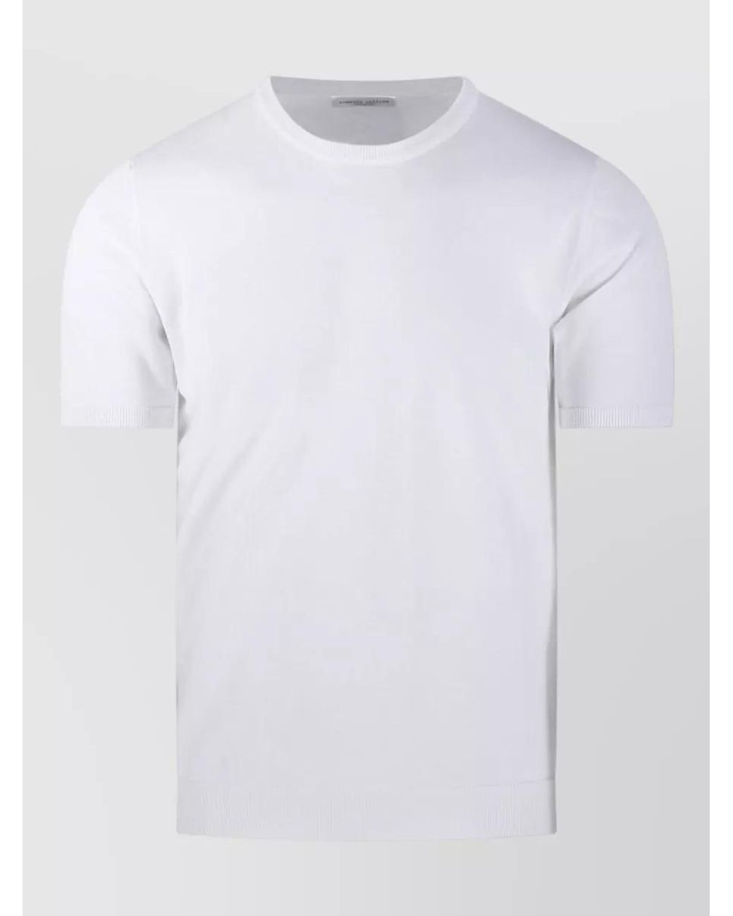 Roberto Collina White Cotton Crew Neck Sweater for men