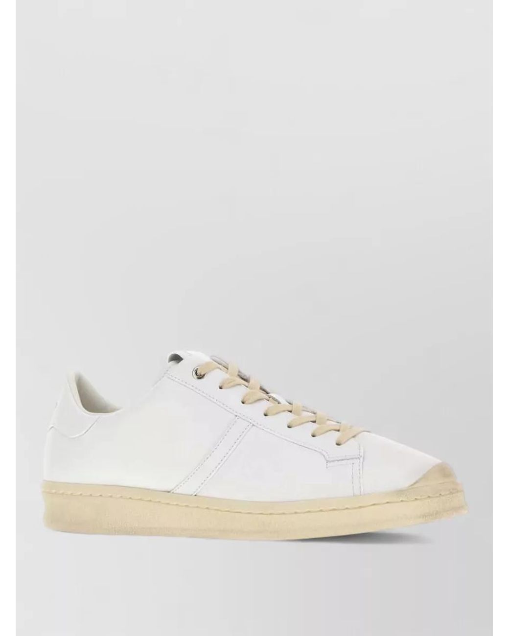 Jil Sander Natural Leather Low-Top Sneakers for men