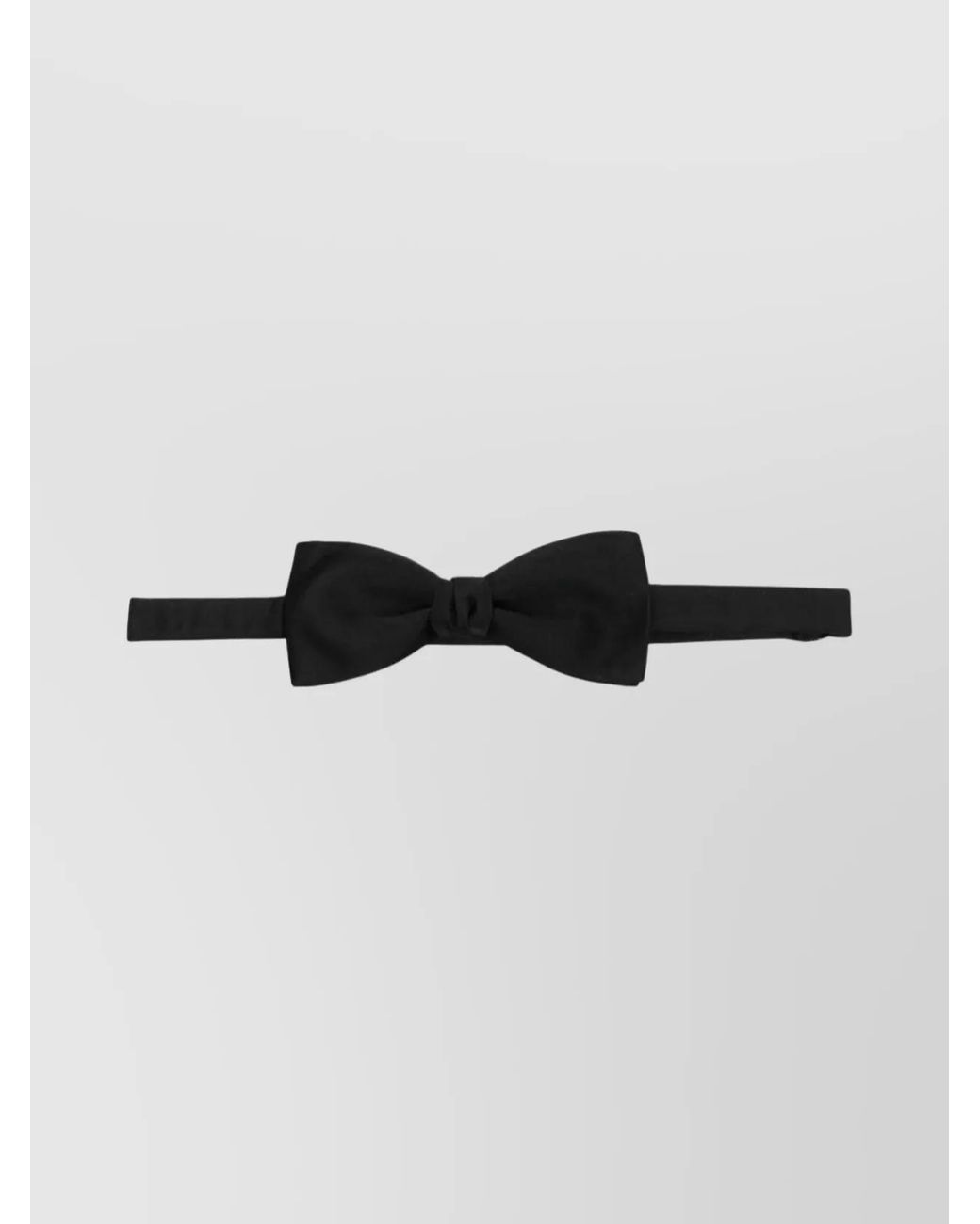 Saint Laurent Black Silk Satin Bow Tie for men