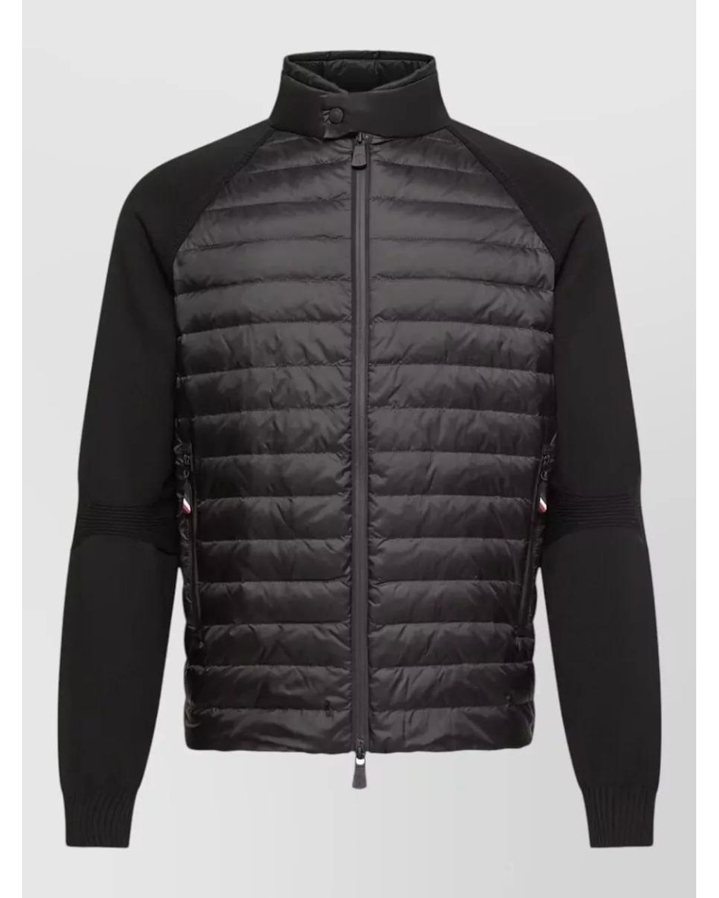 Moncler Black Down Padded Zip-Up Cardigan for men