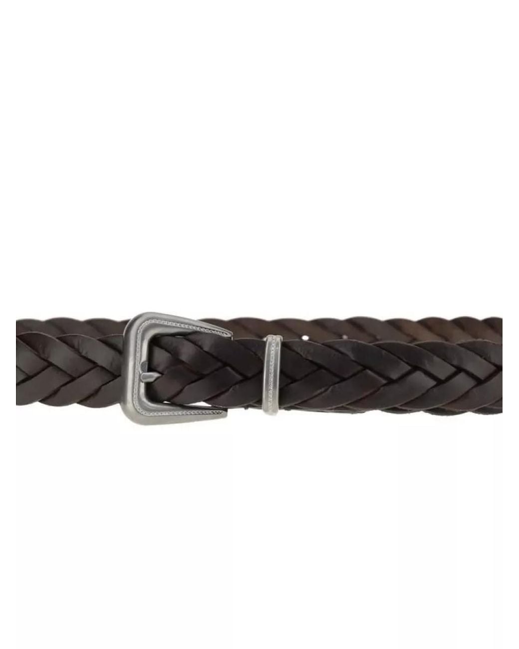 Brunello Cucinelli Black Woven Leather Belt